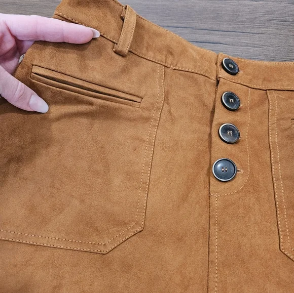 Zara TRF Collection Faux Suede Mini Skirt - SIZE M - Picture 13 of 16